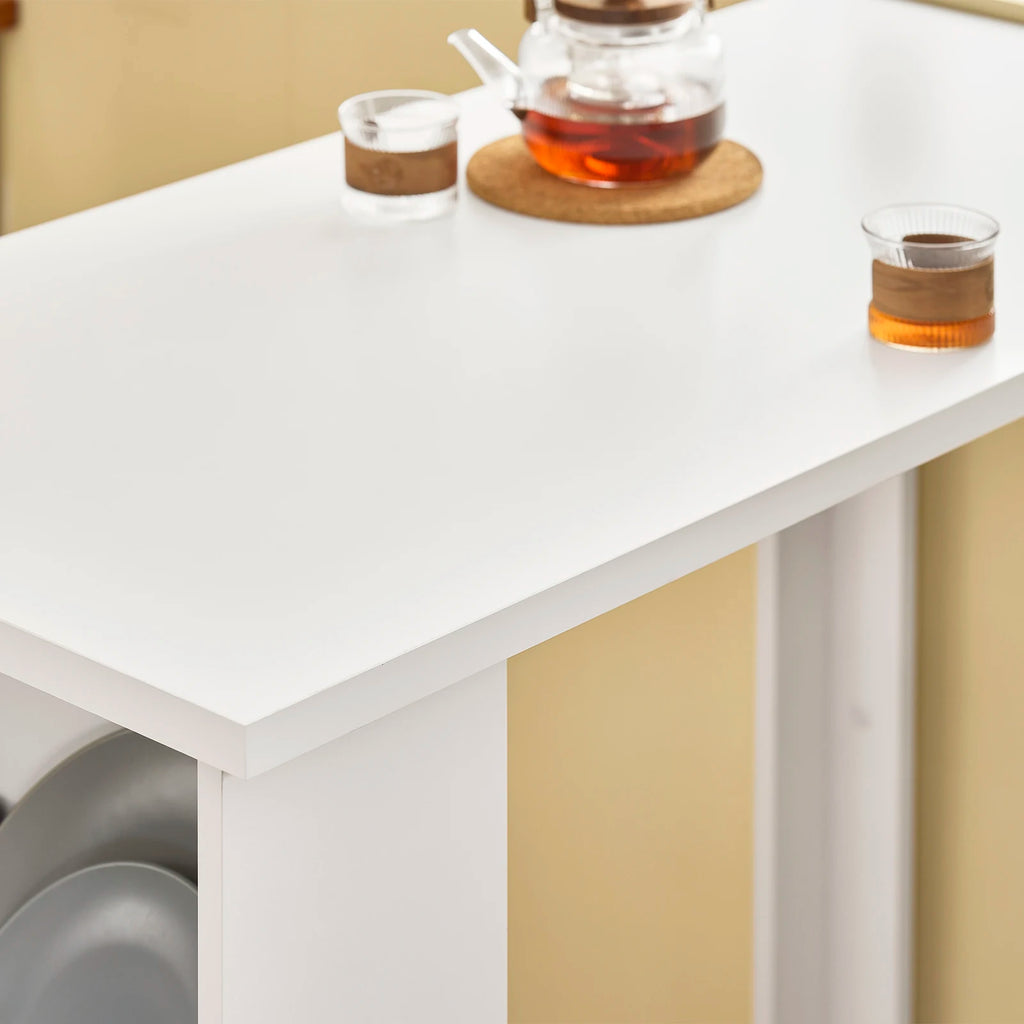 Table de bar avec 3 étagères Alcovea