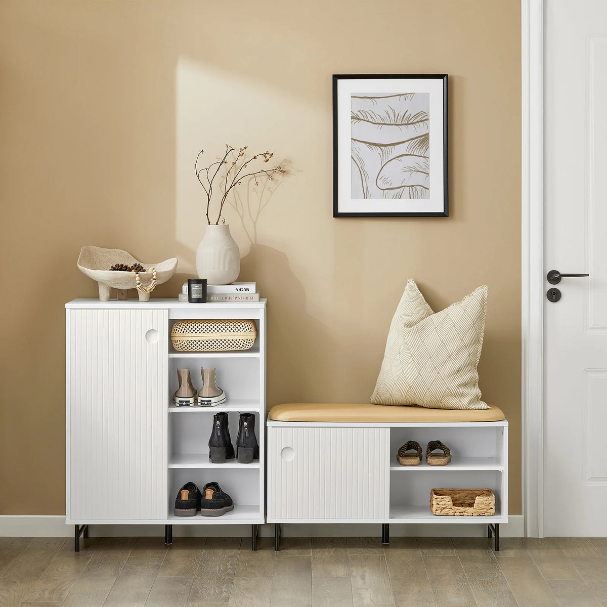 Armoire à chaussures avec portes coulissantes Alcovea