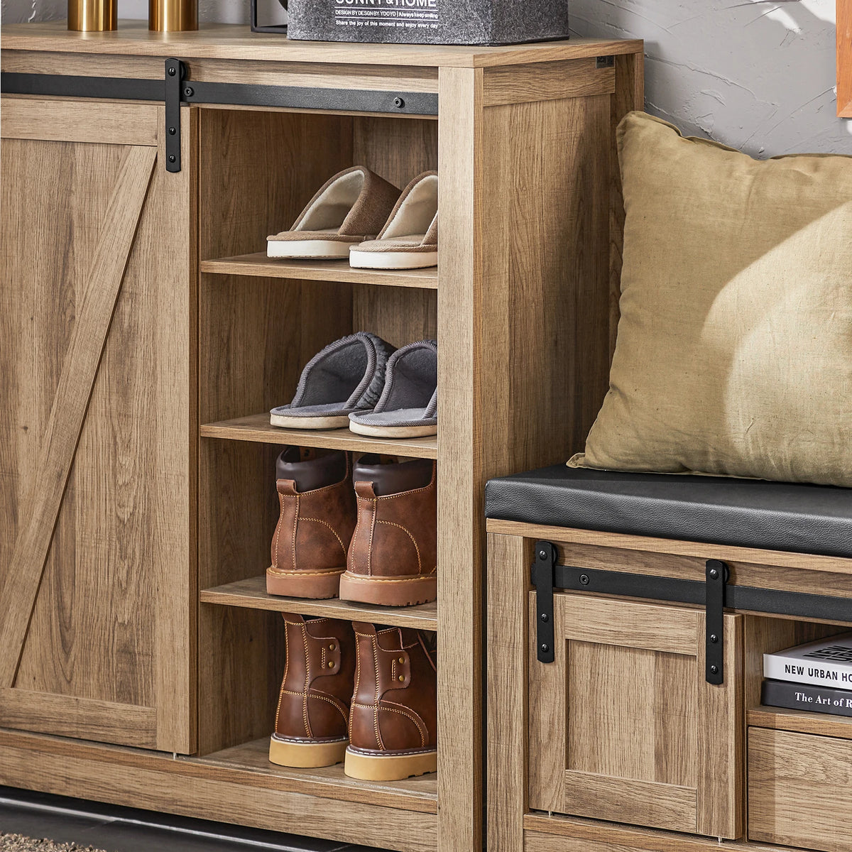 Armoire à chaussures étroite Alcovea