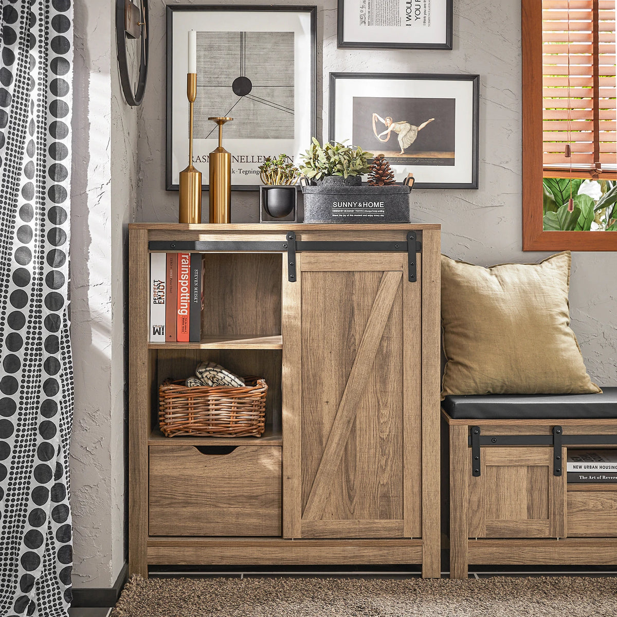 Armoire à chaussures étroite Alcovea