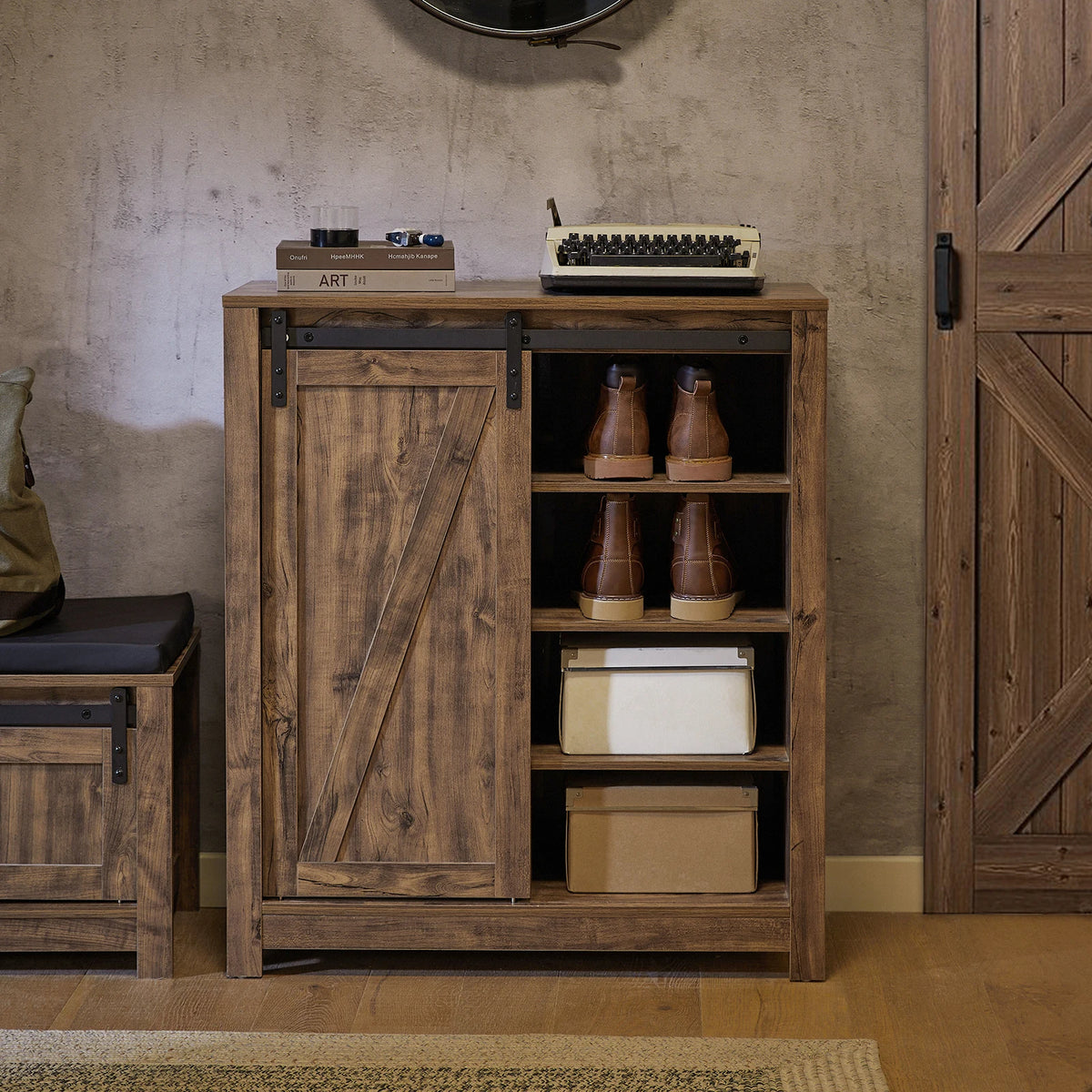 Armoire à chaussures étroite Alcovea