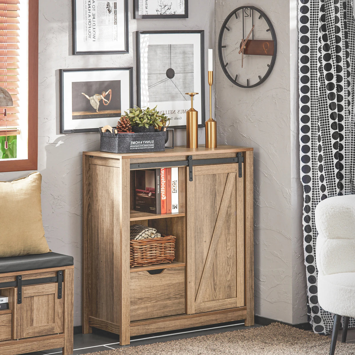 Armoire à chaussures étroite Alcovea