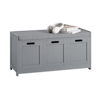 Banc à chaussures avec 2 portes, tiroirs et paniers Alcovea