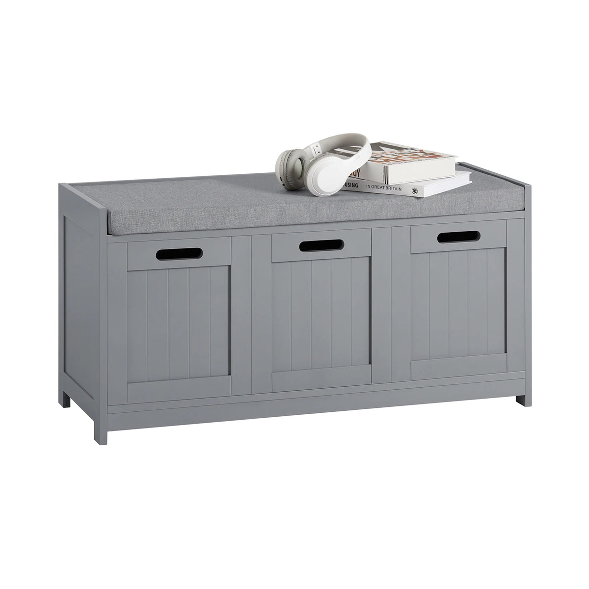 Banc à chaussures avec 2 portes, tiroirs et paniers Alcovea