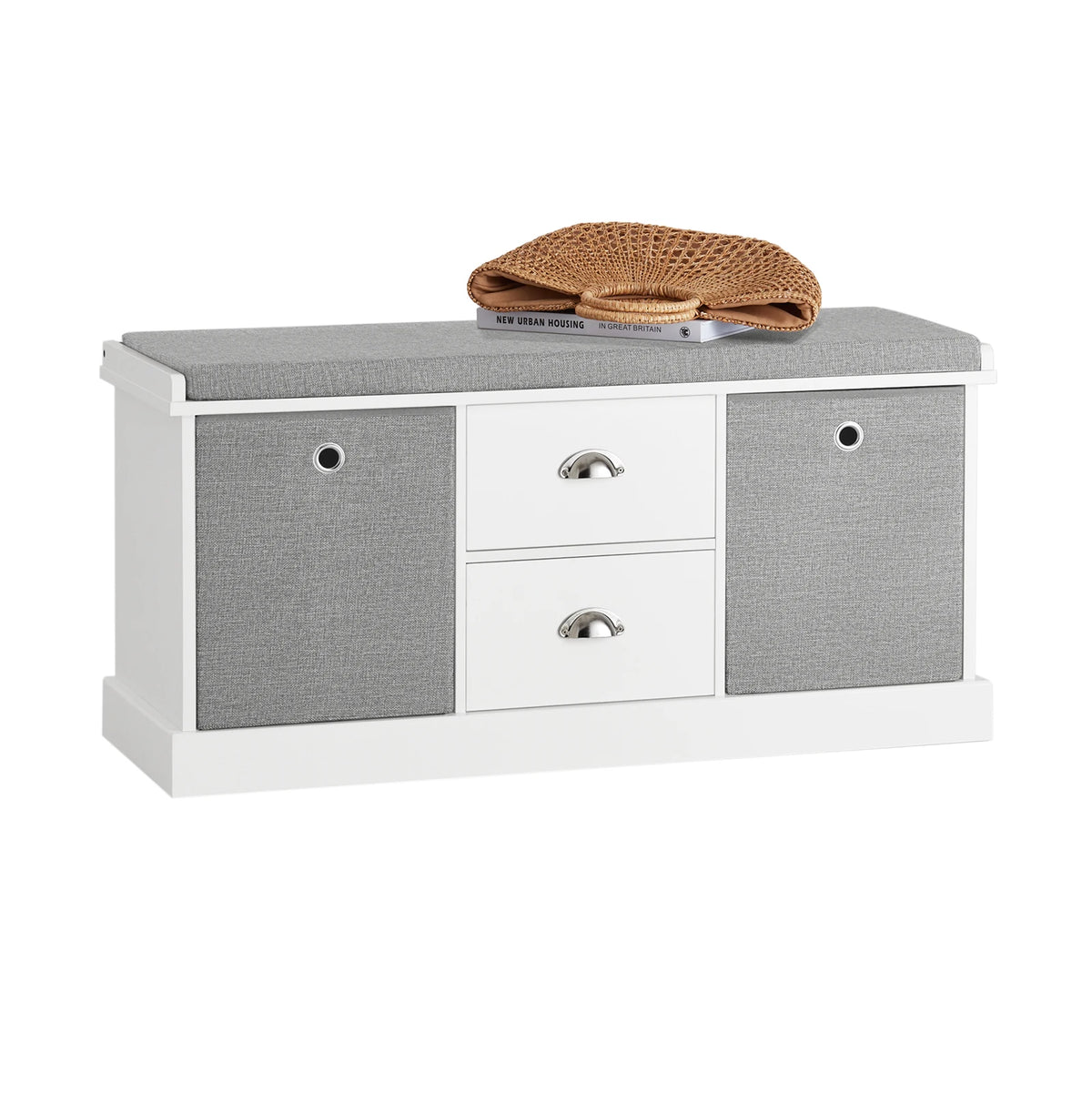 Banc à chaussures avec 2 tiroirs et 2 paniers Alcovea