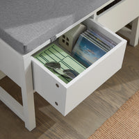 Banc à chaussures avec 2 tiroirs et assise Alcovea