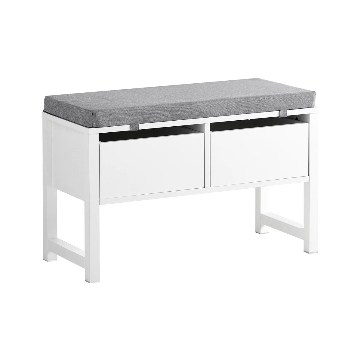 Banc à chaussures avec 2 tiroirs et assise Alcovea