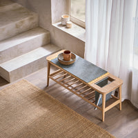 Banc à chaussures avec assise 110x44x37cm Alcovea