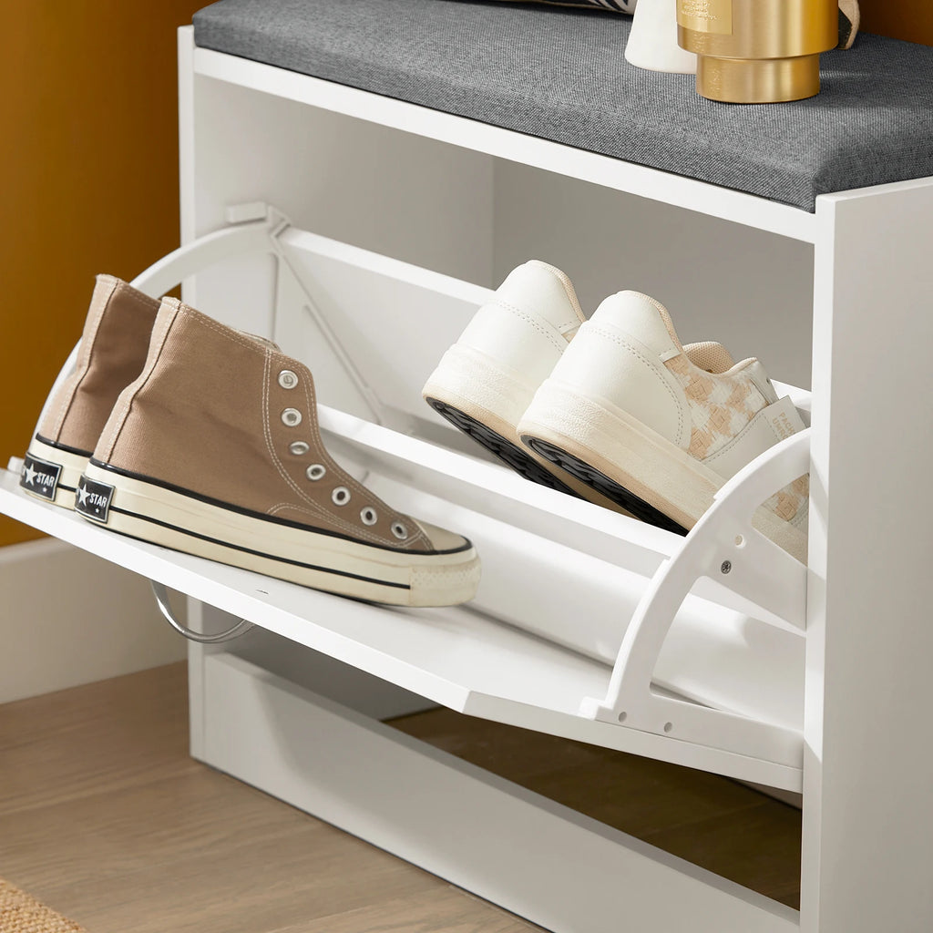 Banc à chaussures avec assise 60x47x24cm Alcovea