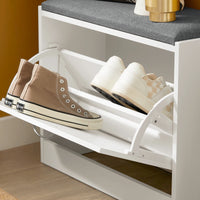 Banc à chaussures avec assise 60x47x24cm Alcovea