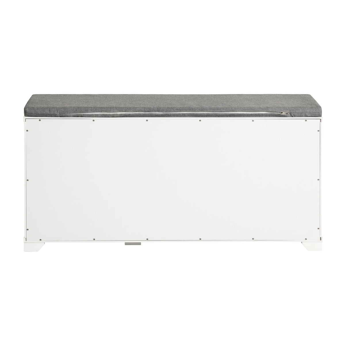 Banc à chaussures avec assise blanc 90x46x24cm Alcovea