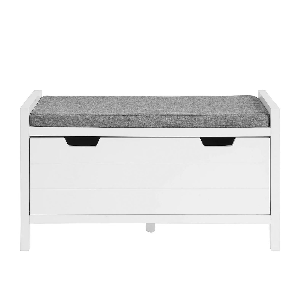 Banc à chaussures avec assise blanc 91x50x30cm Alcovea