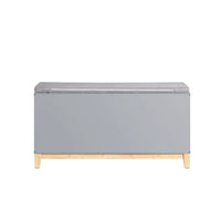 Banc à chaussures avec assise gris 90x47x34cm Alcovea
