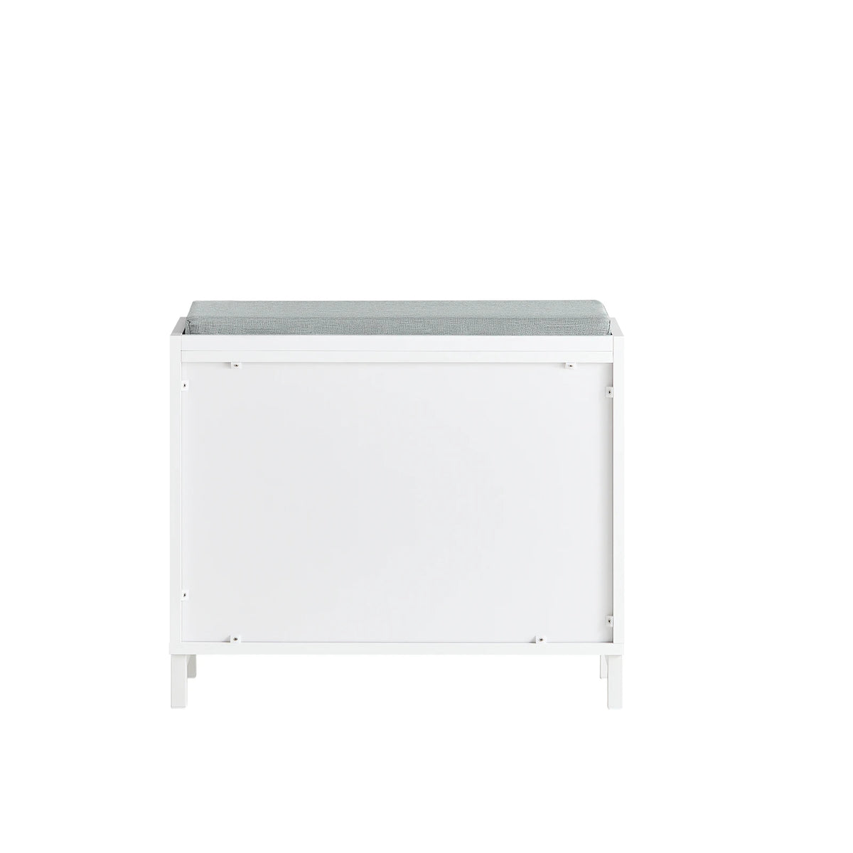 Banc à chaussures avec assise grise Alcovea
