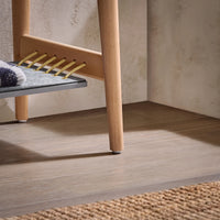 Banc à chaussures avec assise naturel Alcovea
