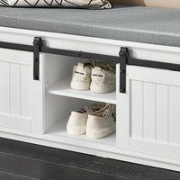 Banc à chaussures avec portes coulissantes Alcovea