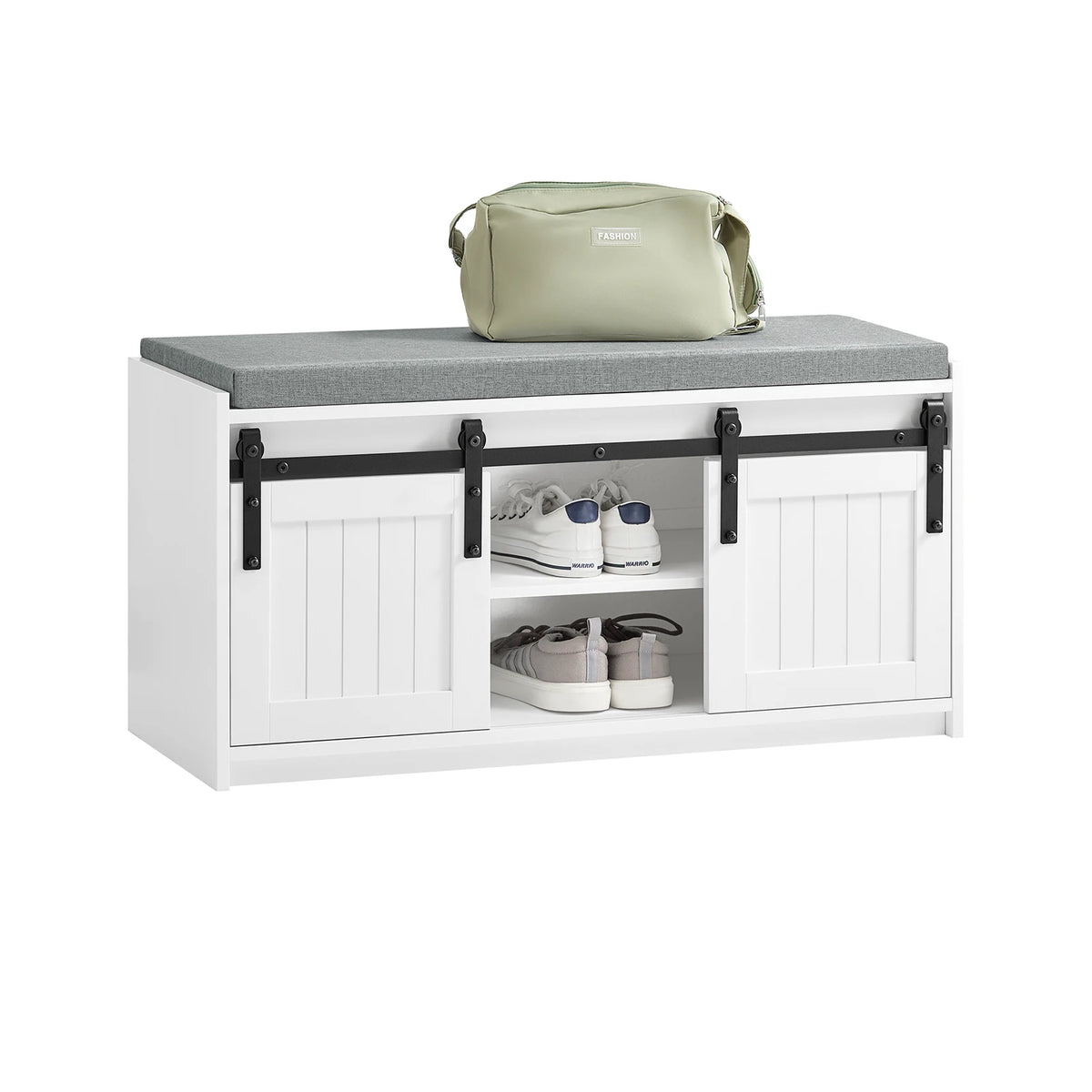 Banc à chaussures avec portes coulissantes Alcovea