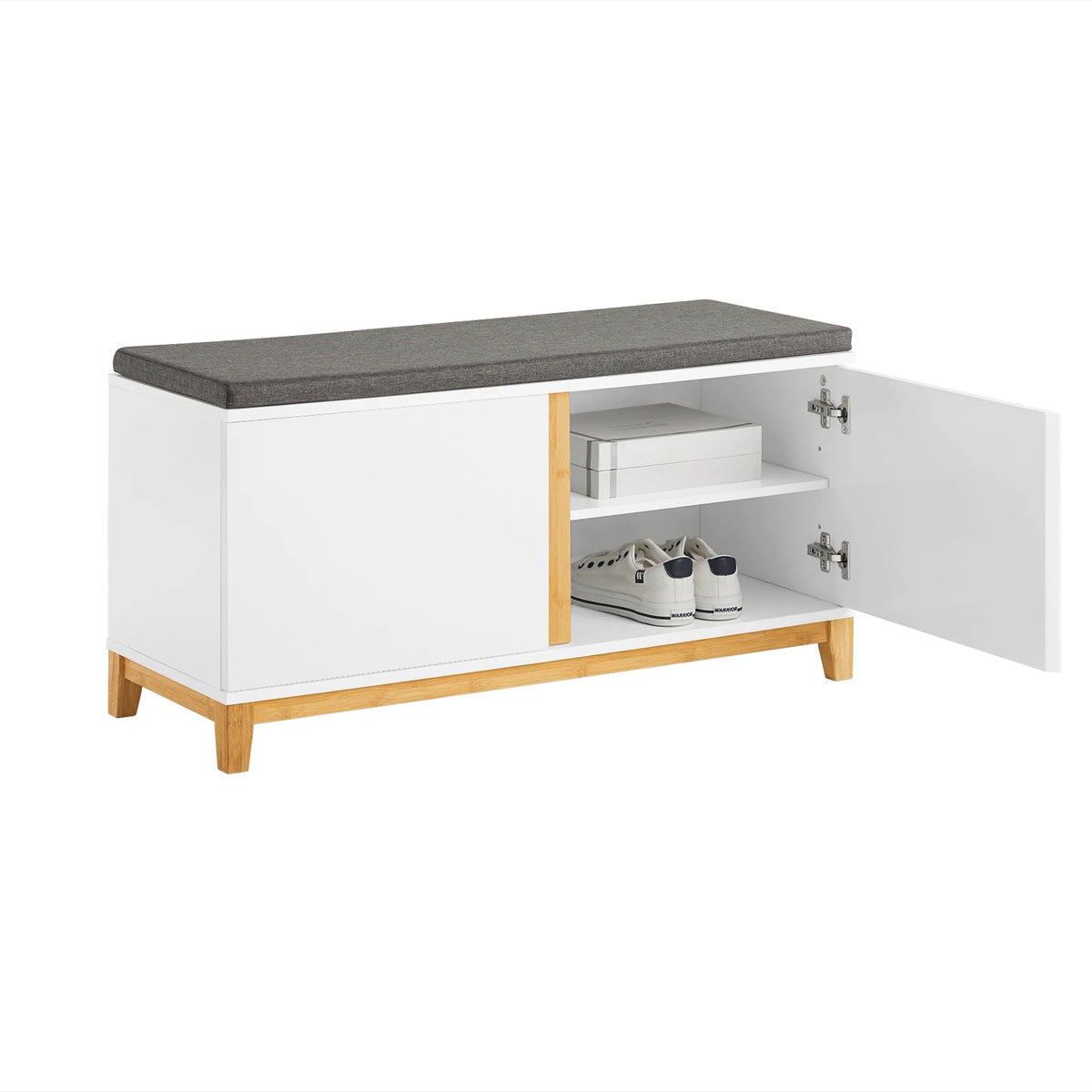 Banc à chaussures avec tiroirs et assise 90x46x34cm Alcovea