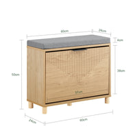 Banc à chaussures pliant avec assise Alcovea