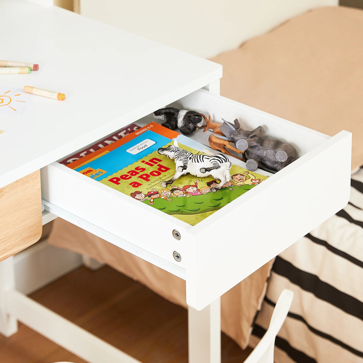 Bureau d'angle avec rangement Alcovea