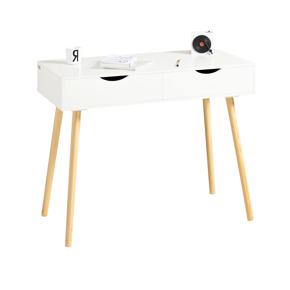 Bureau moderne avec 2 tiroirs Alcovea