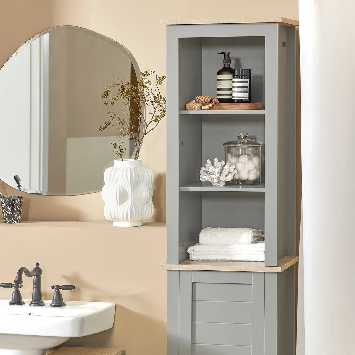 Colonne de salle de bain avec 1 porte Alcovea