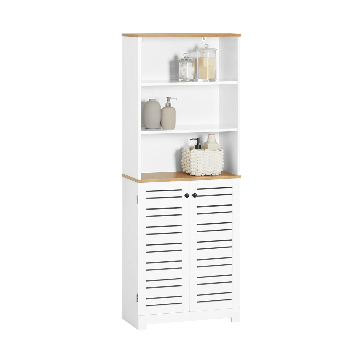 Colonne de salle de bain avec porte 60x160x30cm Alcovea