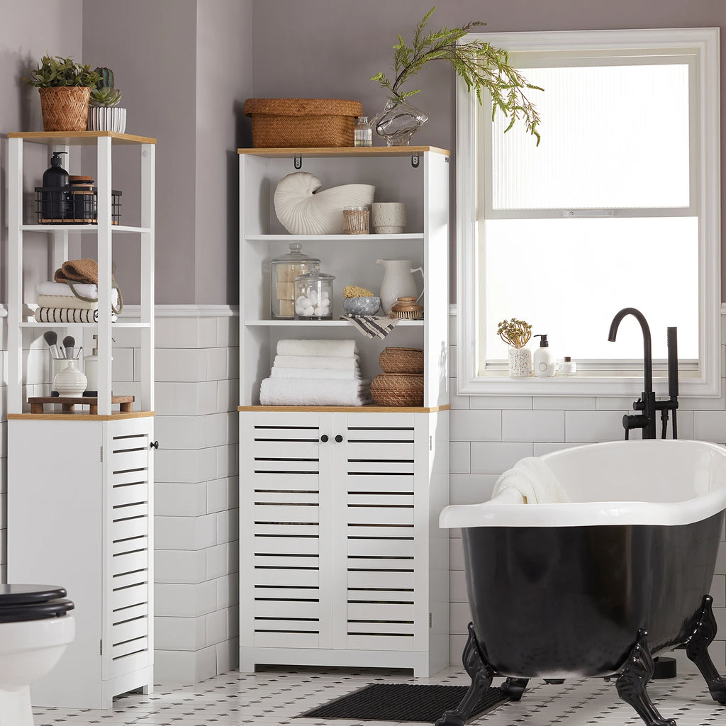 Colonne de salle de bain avec porte 60x160x30cm Alcovea