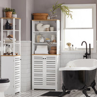 Colonne de salle de bain avec porte 60x160x30cm Alcovea