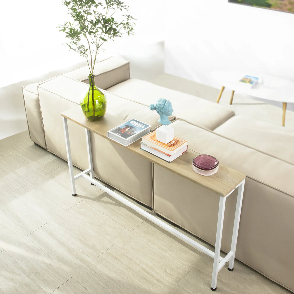 Console d'entrée étroite en métal 120x65x20cm Alcovea