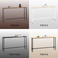 Console d'entrée étroite en métal vintage 120x65x20cm Alcovea