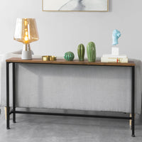 Console d'entrée étroite en métal vintage Alcovea