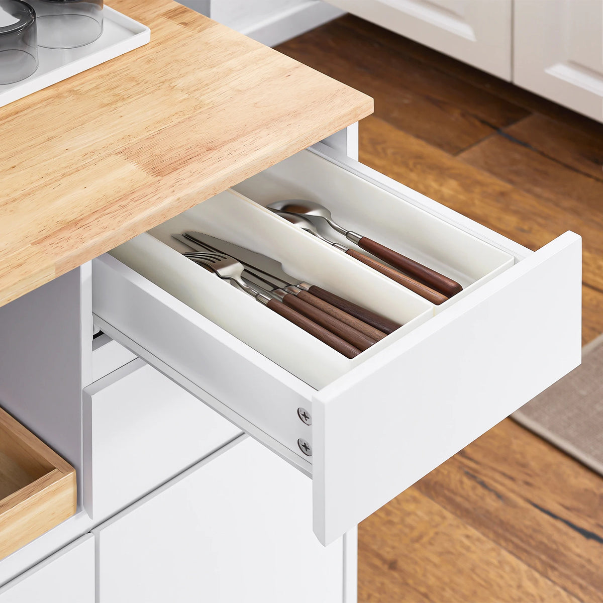 Desserte de cuisine blanc Alcovea