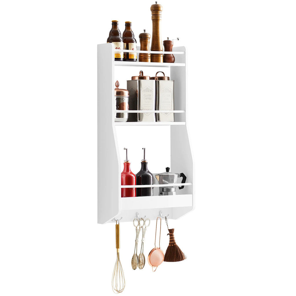 Étagère de salle de bain murale avec étagères Alcovea