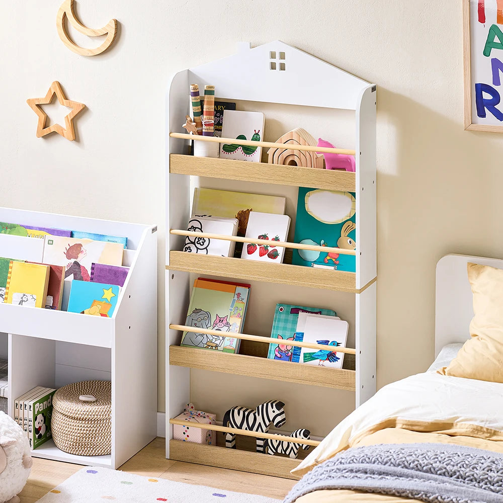 Étagère enfant avec étagères 60x15x130.5cm Alcovea