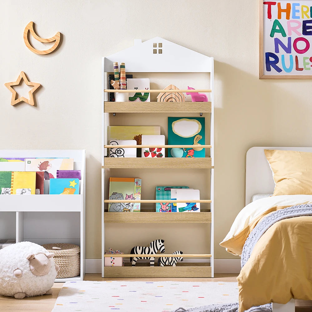 Étagère enfant avec étagères 60x15x130.5cm Alcovea