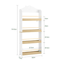 Étagère enfant avec étagères 60x15x130.5cm Alcovea