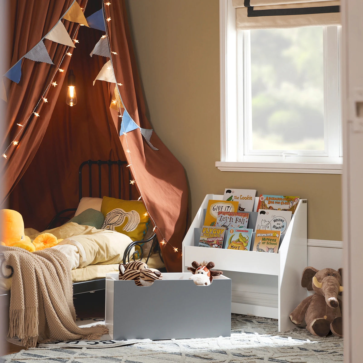 Étagère enfant avec étagères 63x70x30cm Alcovea