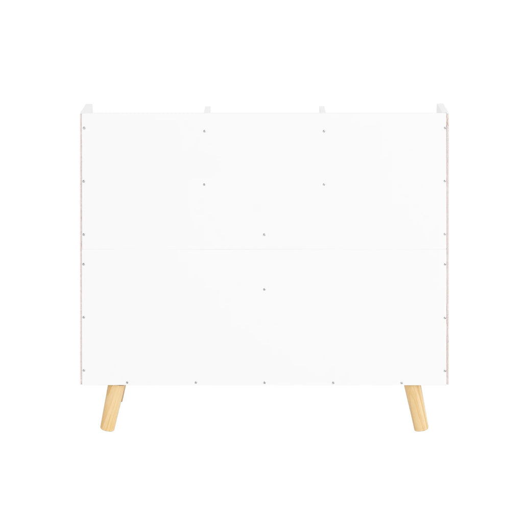 Étagère enfant en bois massif avec étagères 86x77x36cm Alcovea
