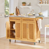 Îlot de cuisine extensible 115x92x46-71cm Alcovea