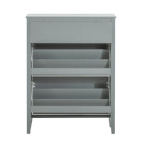 Meuble à chaussures avec tiroirs gris clair 80x108x25cm Alcovea