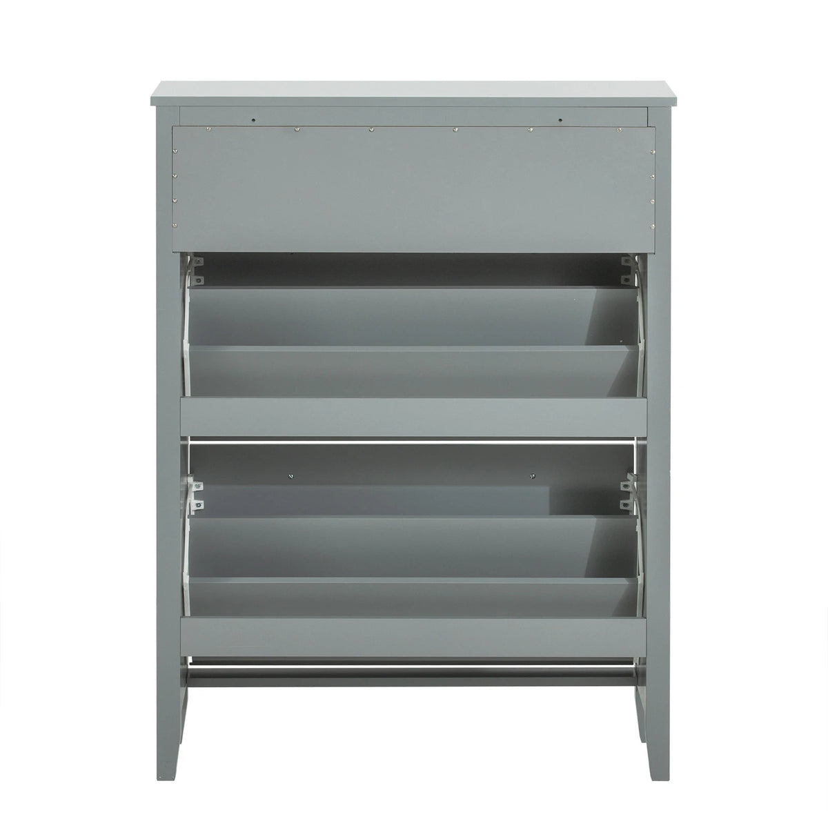 Meuble à chaussures avec tiroirs gris clair 80x108x25cm Alcovea