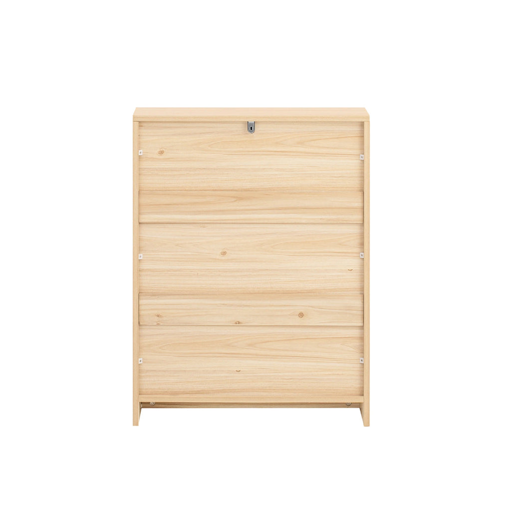 Meuble à chaussures étroit avec tiroirs bois Alcovea