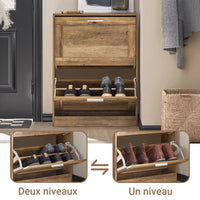 Meuble à chaussures étroit vintage Alcovea
