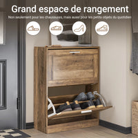 Meuble à chaussures étroit vintage Alcovea