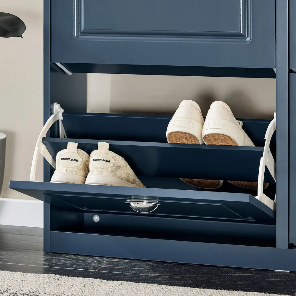 Meuble à chaussures moderne avec 2 tiroirs Alcovea