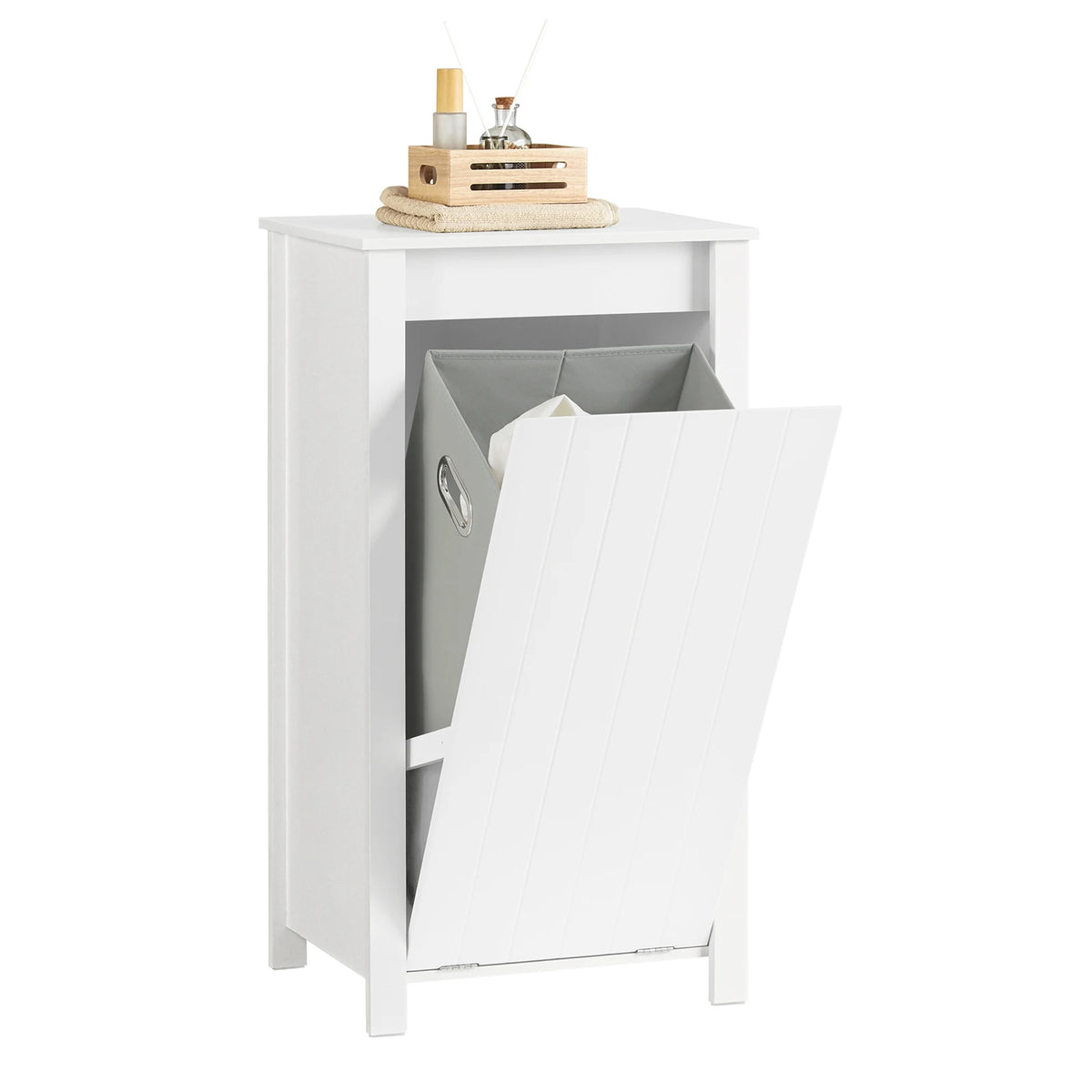 Meuble à linge avec paniers 45x85.5x35cm Alcovea