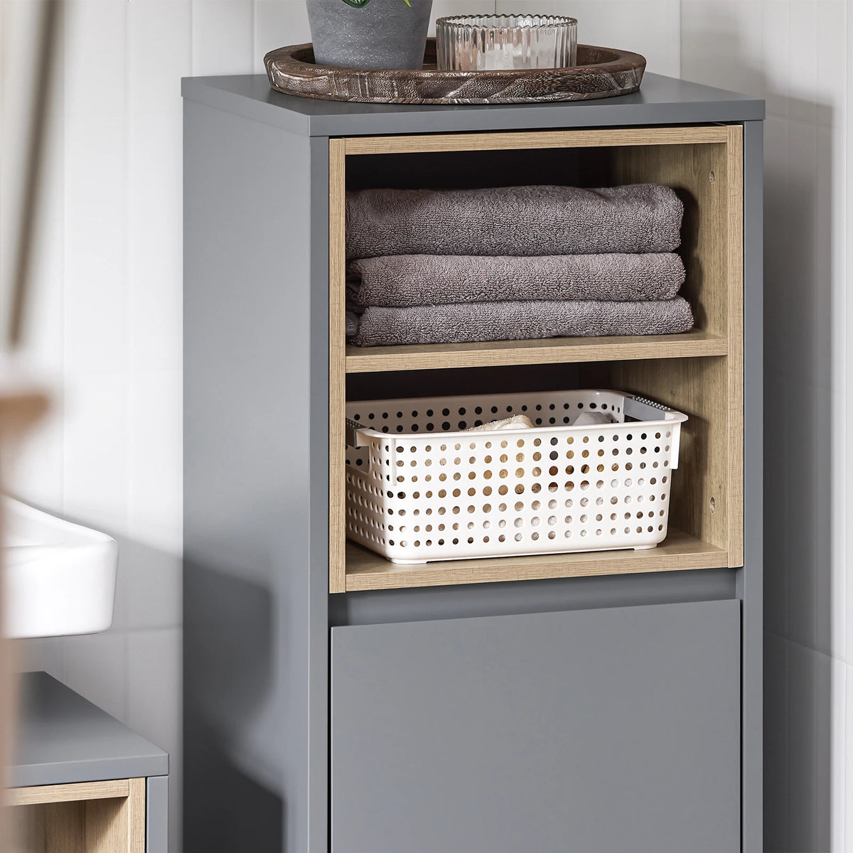 Meuble à linge étroit Alcovea