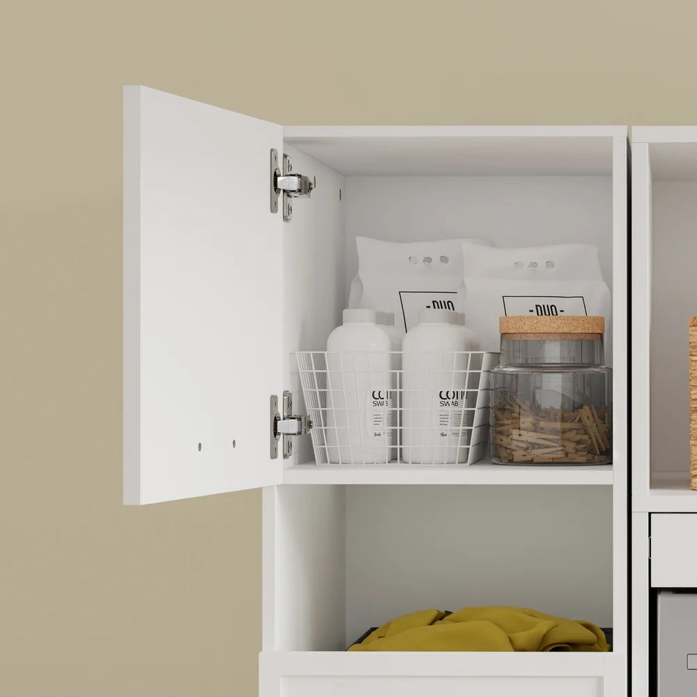 Meuble à linge étroit avec 4 portes Alcovea