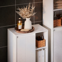 Meuble à linge étroit avec étagères Alcovea
